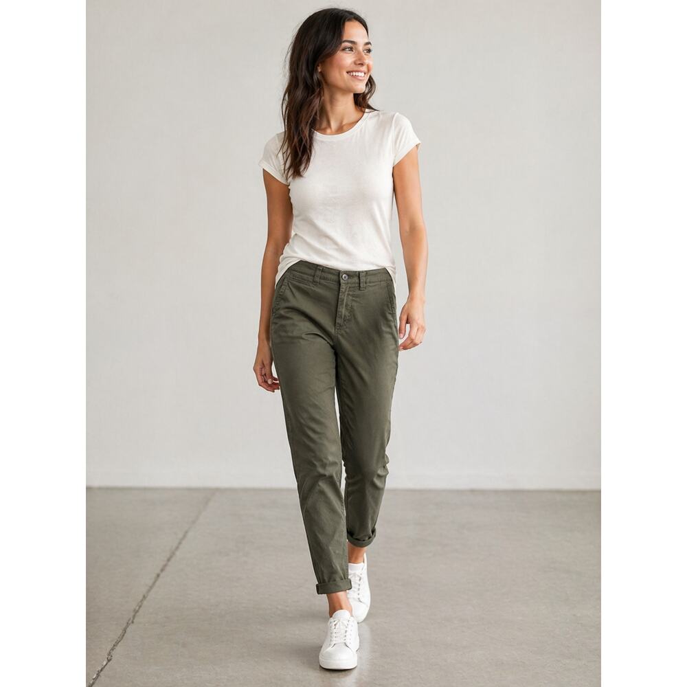 Matchstick Womens Argus Slim Pants Khaki Chino Size 29